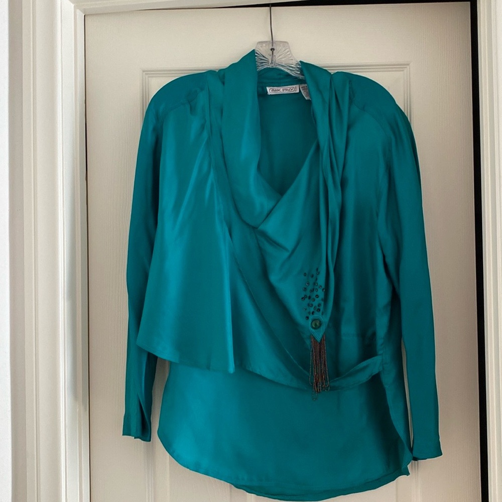 Silk Blouse, Marc d’arcy, Paris. Size P/S